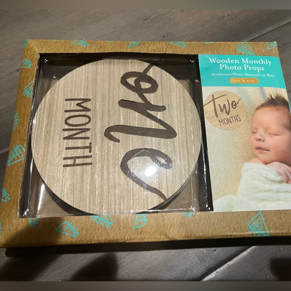 Wooden Monthly Photo Props